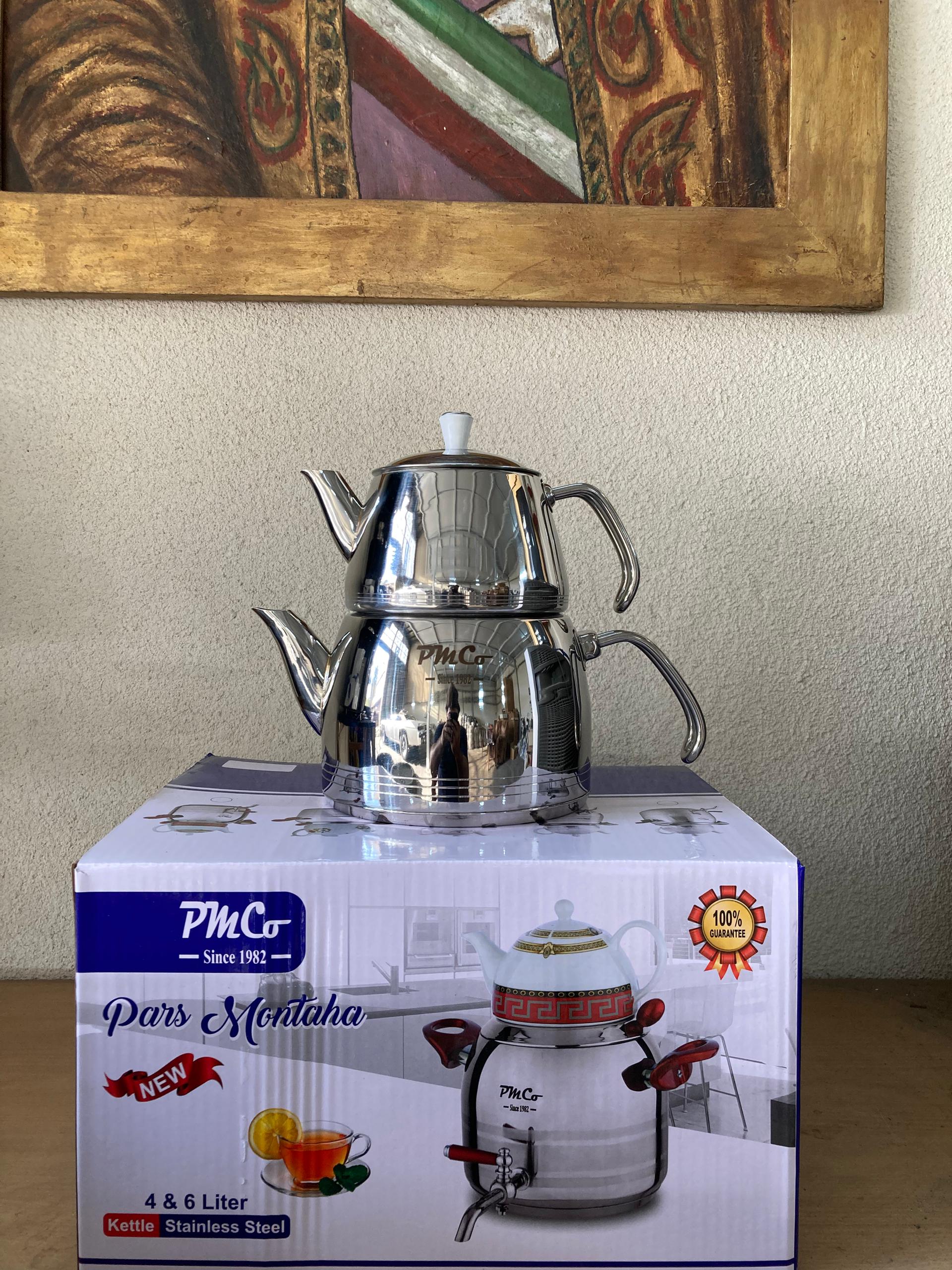 کتری قوری استیل ۳لیتری